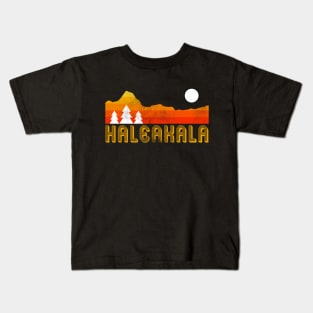 Haleakala  national park retro vintage Kids T-Shirt